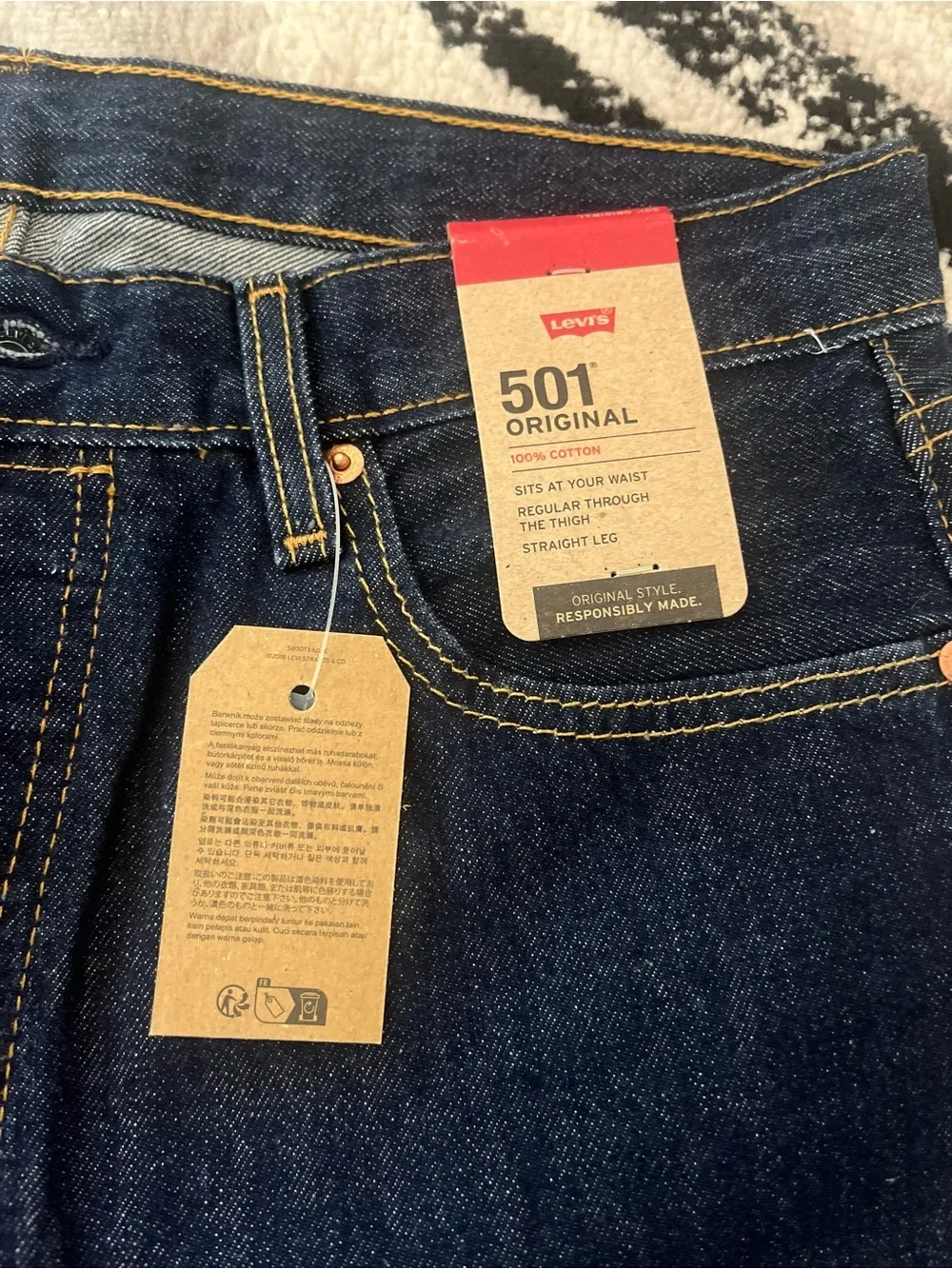 Levi's Men's Indigo Straight Jeans